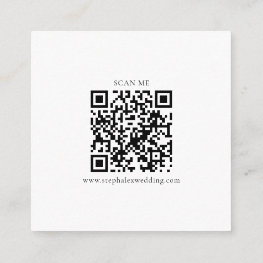 Herbstleaves Hochzeitsplatz für QR-UAWG Begleitkarte (Rückseite)