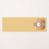 Herbstleaves & Hoodie Bären Yogamatte (Rückseite (Horizontal))