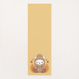 Herbstleaves & Hoodie Bären Yogamatte