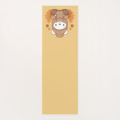 Herbstleaves & Hoodie Bären Yogamatte (Rückseite)