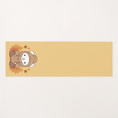 Herbstleaves & Hoodie Bären Yogamatte (Vorderseite (Horizontal))