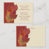 Herbstleaves II Empfang Card Begleitkarte (Vorne/Hinten)