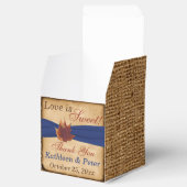 Herbstleaves, IMITATE Burlap Gevor Box - Blau Geschenkschachtel (Geöffnet)