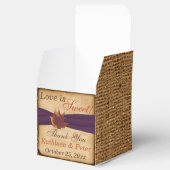 Herbstleaves, IMITATE Burlap Gevor Box - Lila Geschenkschachtel (Geöffnet)