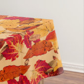 Herbstleaves in Rot-Orange-Gelb-Brot Tischdecke (Beispiel)