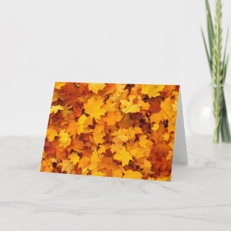Herbstleaves Karte