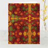 Herbstleaves Karte (Gelbe Blume)