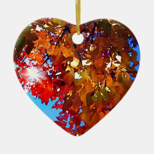 Herbstleaves Keramik Ornament (Vorne)