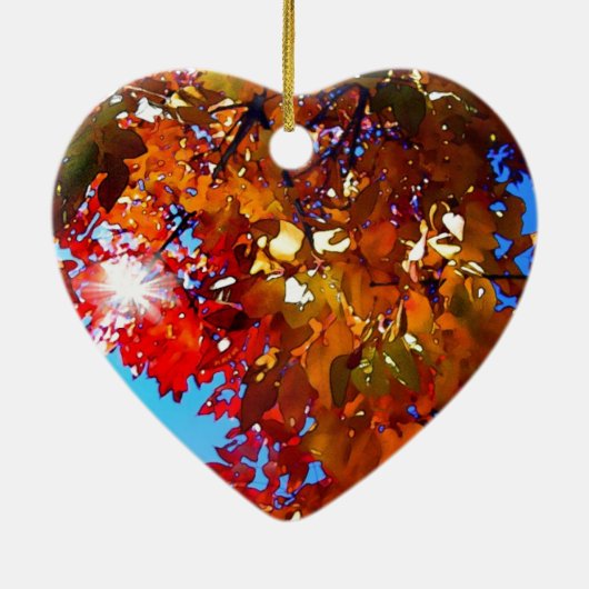 Herbstleaves Keramik Ornament (Hinten)
