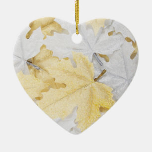 Herbstleaves Keramik Ornament