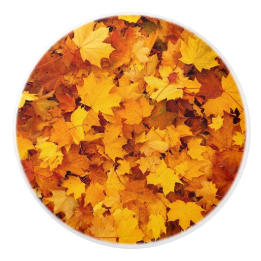 Herbstleaves Keramikknauf (Vorderseite)
