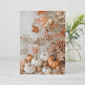 Herbstleaves & Kleine Blätter | Gemütlicher Fall Einladung (Stehend Vorderseite)