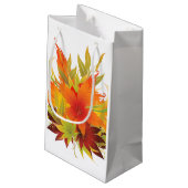 Herbstleaves Kleine Geschenktüte (Rückseite Schrägansicht)
