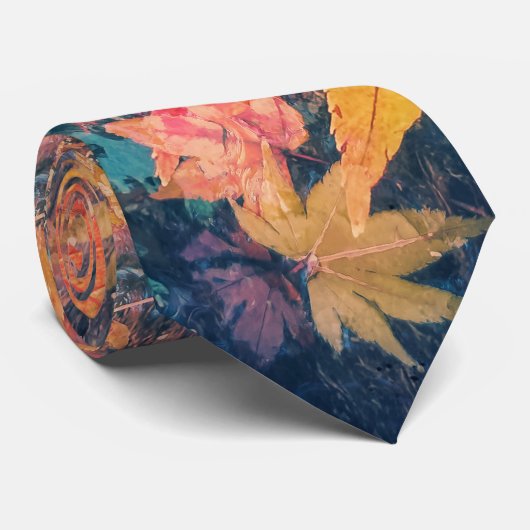 Herbstleaves Krawatte (Gerollt)