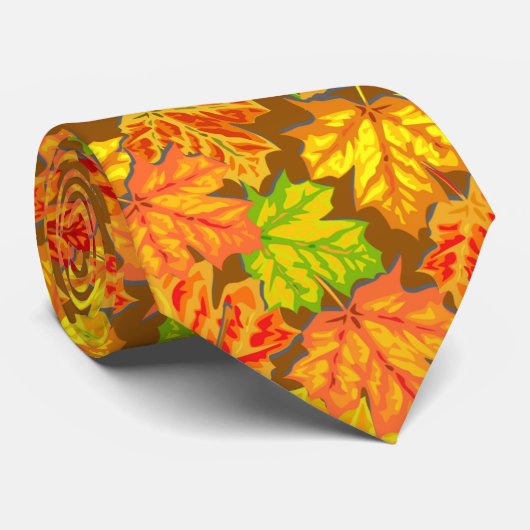 Herbstleaves Krawatte (Gerollt)