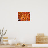 Herbstleaves Kunstdrucke Orange Fall Tree Blätter Poster (Küche)