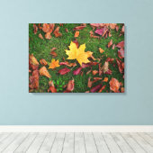 Herbstleaves Leinwanddruck (Insitu (Holzboden))
