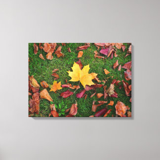 Herbstleaves Leinwanddruck