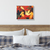 Herbstleaves Leinwanddruck (Insitu (Schlafzimmer))