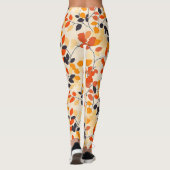Herbstleaves mit warmen Farben Leggings (Rückseite)