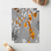 Herbstleaves Mitteilungskarte (Vorderseite/Rückseite Beispiel)