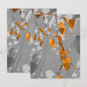 Herbstleaves Mitteilungskarte (Vorne/Hinten)