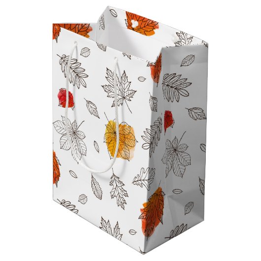 Herbstleaves Mittlere Geschenktüte (Rückseite Schrägansicht)