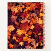 Herbstleaves | Monogramm Notizblock (Rückseite)