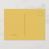 Herbstleaves Mustard Fall Baby Dusche Einladungspostkarte (Rückseite)