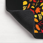Herbstleaves Muster Fall Design Acorns Weizen Mousepad (Ecke)