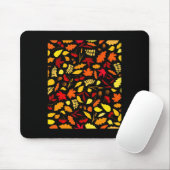 Herbstleaves Muster Fall Design Acorns Weizen Mousepad (Mit Mouse)