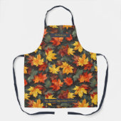 Herbstleaves Muster mit Personalisierter Touch Schürze (Vorderseite)