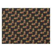 Herbstleaves Muster Schwarze Tablette Tischdecke (Vorderseite (Horizontal))