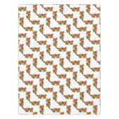 Herbstleaves Muster weiße Tablette Tischdecke (Vorderseite)