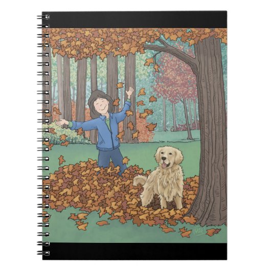 Herbstleaves Notebook Notizblock (Vorderseite)