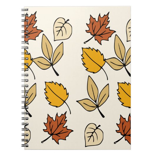 Herbstleaves Notebook Notizblock (Vorderseite)