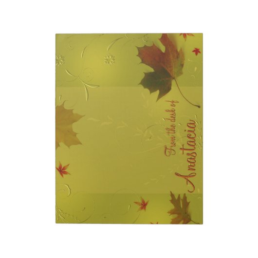 Herbstleaves - Notepad Notizblock (Rotiert)