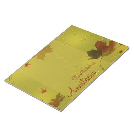Herbstleaves - Notepad Notizblock (angewinkelt)