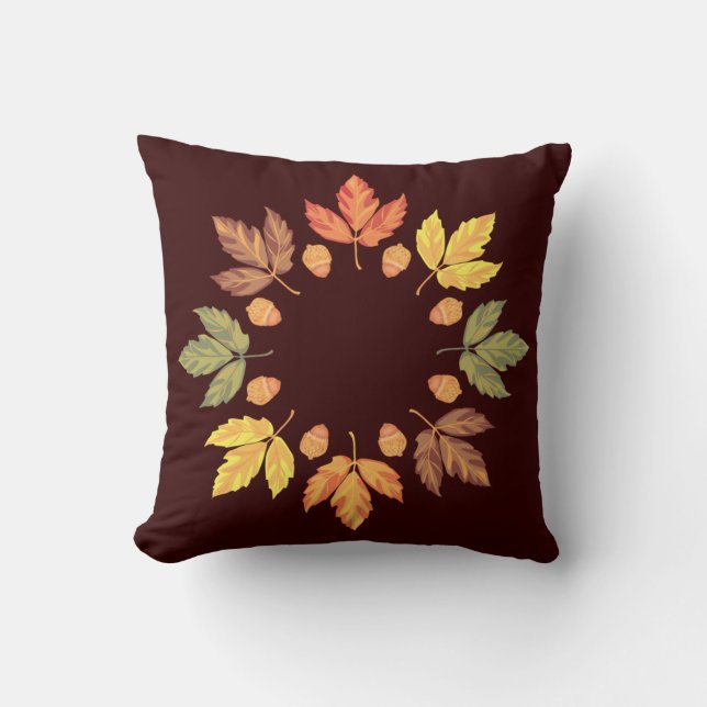 Herbstleaves & Nuts Kissen (Vorderseite)