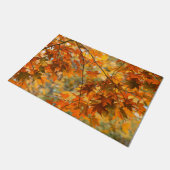 Herbstleaves Orange Fall Foliage  Fußmatte (Schrägansicht)