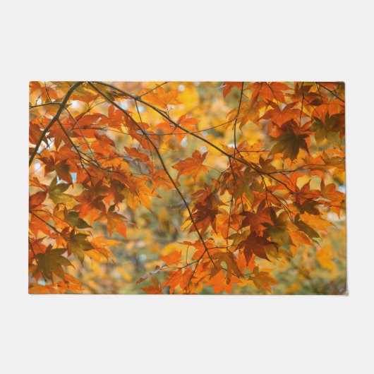 Herbstleaves Orange Fall Foliage  Fußmatte (Vorderseite)