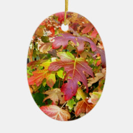 'Herbstleaves'-Ornament Keramikornament