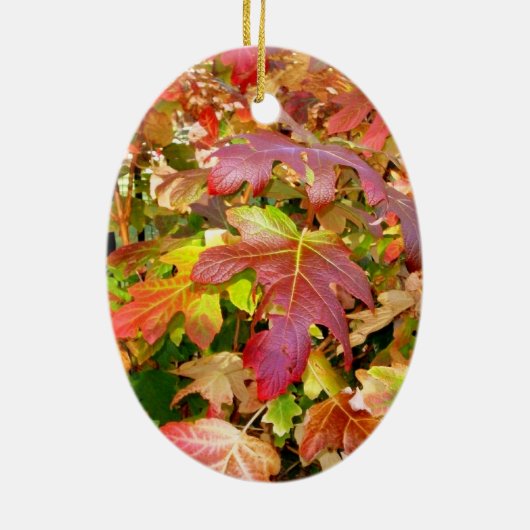 'Herbstleaves'-Ornament Keramikornament (Hinten)