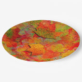 Herbstleaves Pappteller (Schrägansicht)