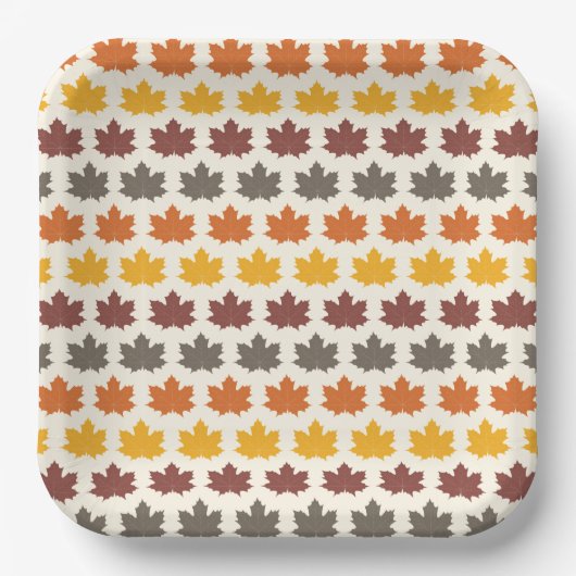 Herbstleaves Pappteller (Vorderseite)