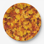 Herbstleaves Pappteller (Vorderseite)