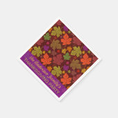 Herbstleaves Personalisiert Herbst Erntedank Party Serviette (Ecke)
