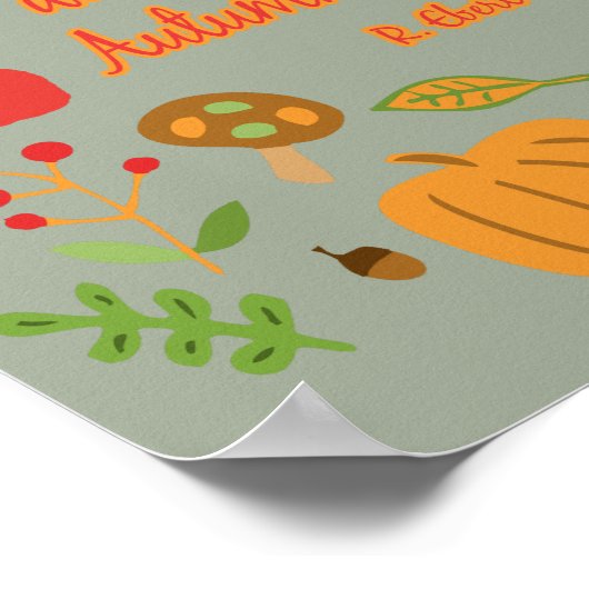 Herbstleaves Poster (Ecke)