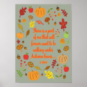 Herbstleaves Poster (Vorne)