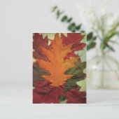 Herbstleaves Postkarte (Stehend Vorderseite)